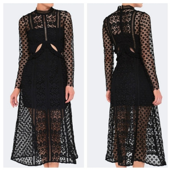 Self-Portrait Dresses & Skirts - Self portrait Payne cutout dress